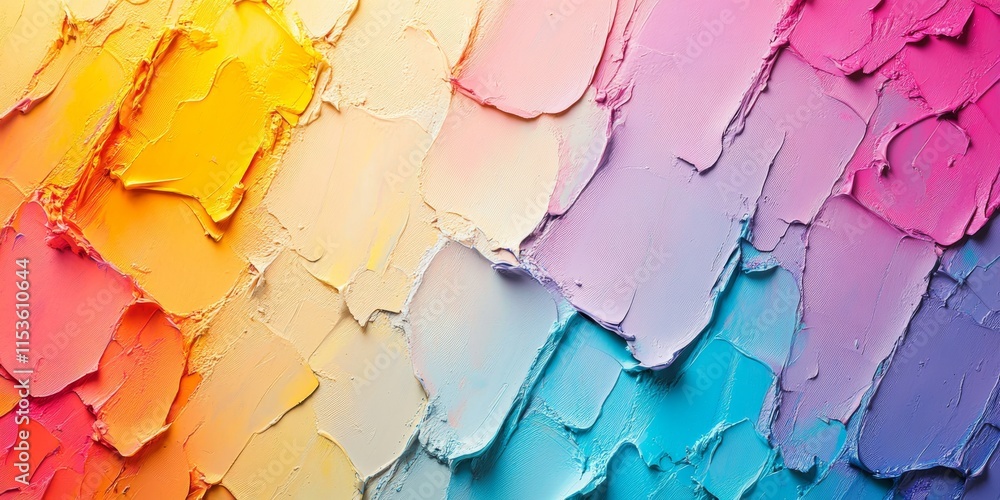 Poster vibrant and abstract colorful wall texture creates an eye catching background, perfect for adding a 