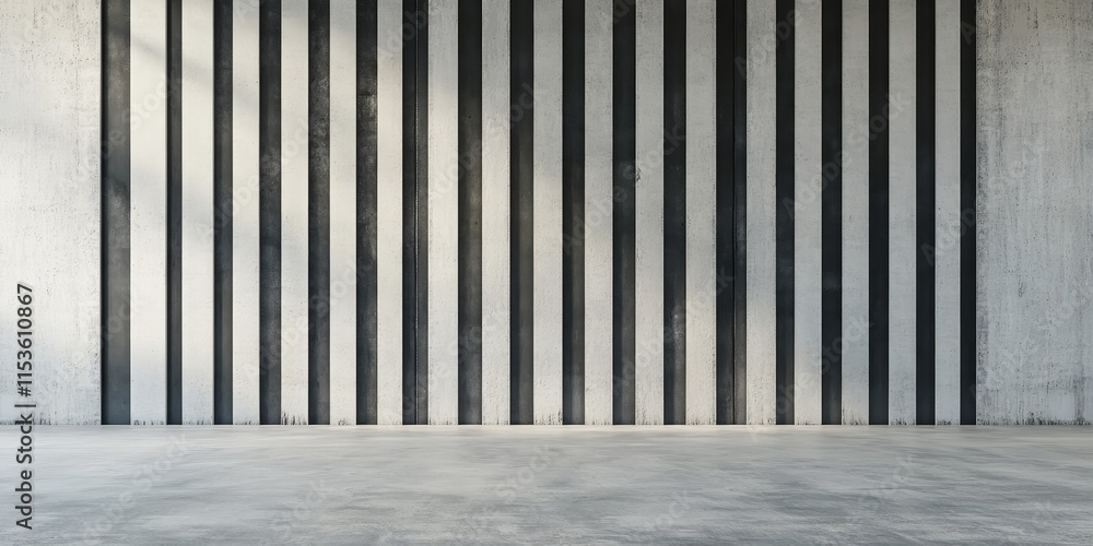 Poster abstract texture background featuring a striped pattern on a white wall, showcasing a unique striped