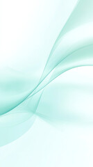  Smooth abstract teal wave design on clean background