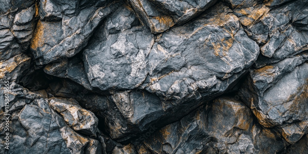 Poster close up view of a rock background showcasing intricate textures and natural details, perfect for em