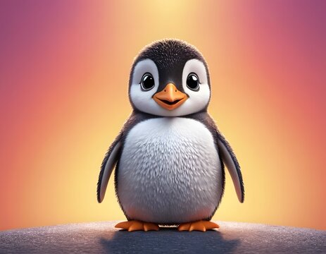 Cute funny Kwai cartoon penguin 