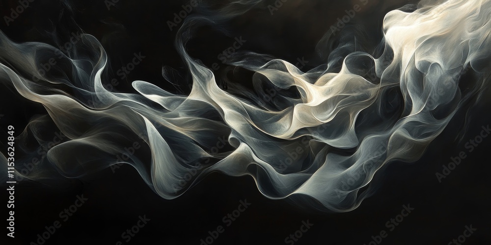 Aufkleber a graceful interplay of light and shadow occurs within the expanse of dark space, showcasing a mesme