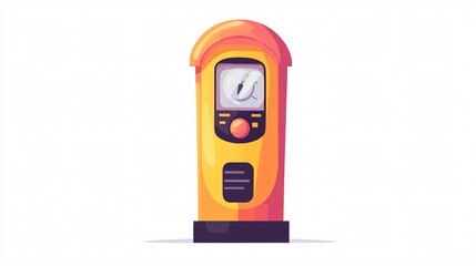 Modern Parking Meter Icon for Urban Spaces and Street Parking Management
