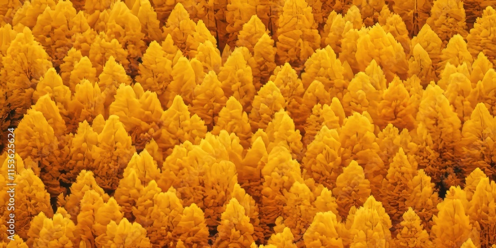 Aufkleber abstract background texture featuring a pattern of autumn forest with yellow trees, creating a stunn
