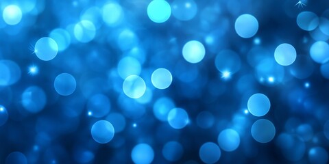Abstract blue blurred bokeh creates a harmonious background, perfect for various designs. This blue blurred bokeh effect enhances visuals with its captivating, dreamy quality.