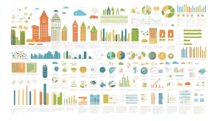 Obraz premium Infographic Elements for Health and Infrastructure Topics