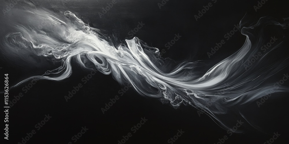 Aufkleber a graceful interplay of light and shadow occurs within the expanse of dark space, showcasing a mesme