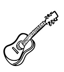 acoustic guitar illustration