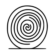 black and white spiral