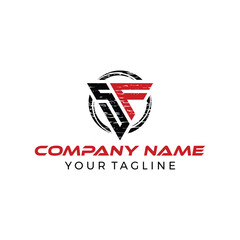 SF Initials Logo Design For Gym Fitness Logo Design