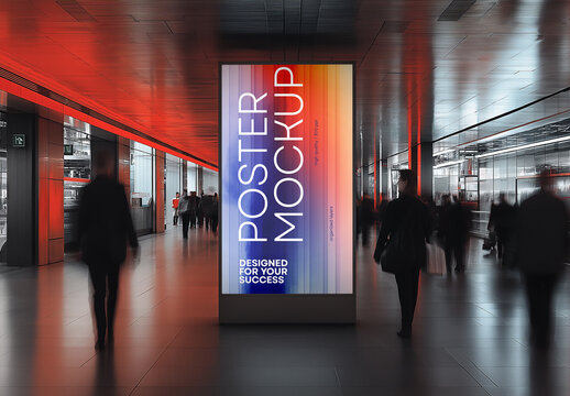 Urban Poster Mockup - Perfect for Advertising and Creative Branding Generated with AI