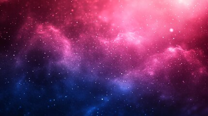 Abstract red and blue gradient background with stars. Generative AI