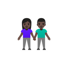 Couple Holding Hands Emoji
