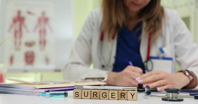 A medical professional dedicated to the field of surgery, equipped with essential tools and resources readily available