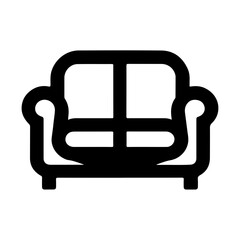 Stylish Vector Icon Representation of a Lounge