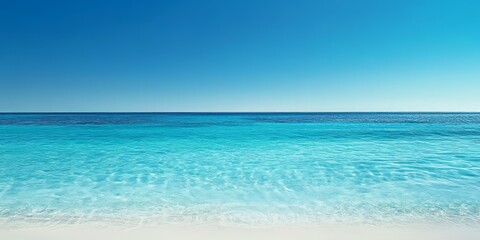 Fototapeta premium Vibrant clear blue ocean background showcasing stunning shades of blue, perfect for capturing the essence of tranquility in your projects featuring clear blue ocean elements.