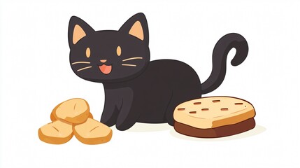 Cat Treats Snack Icon Vector Isolated Transparent - Professional Image Usage
