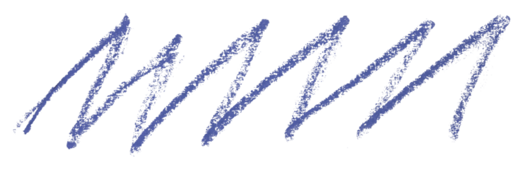 purple pencil strokes isolated on transparent background