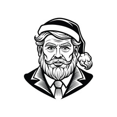 vector illustration santa trump.eps