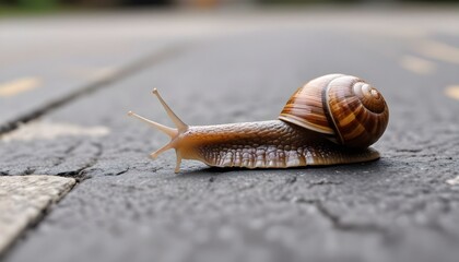 snail on a stone