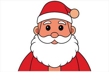 Santa Claus vector,  cartoon,  Santa portrait