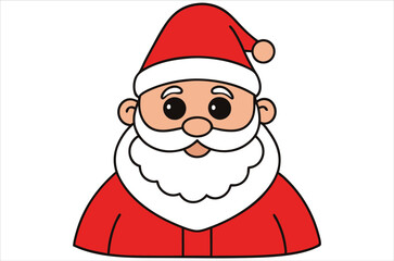 Santa Claus vector,  cartoon,  Santa portrait