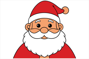 Santa Claus vector,  cartoon,  Santa portrait