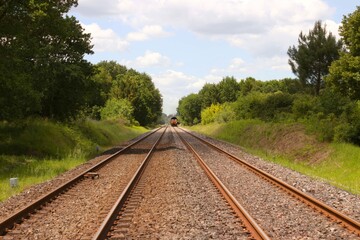 Fototapeta premium Le train sifflera 3 fois