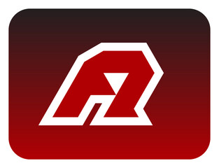 The bold slanted "A" letter logo sharp corners is made from a basic triangle shape. A modern and futuristic logo that shows speed, courage and masculinity. Perfect for display fonts, titles, logotype.
