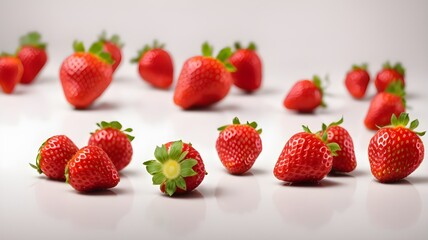 Sweet Red Strawberry Isolated - Organic, Fresh, and Healthy Fruit Closeup"