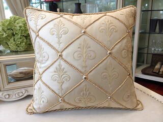 luxury gold and pillows
