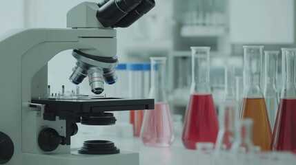 Scientists in lab coats meticulously examining and testing materials under controlled conditions, emphasizing the importance of precision and innovation in scientific research.