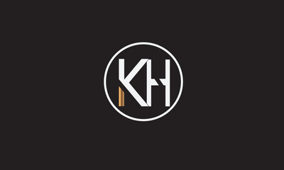 KH, HK, K, H Abstract Letters Logo Monogram