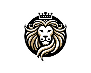 King lion head vector
