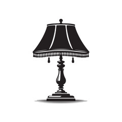 Obraz premium a lamp silhouette vector 