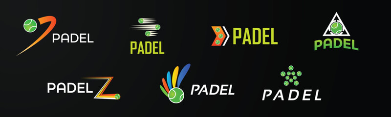 Tennis Padel Logo Template Bundle 04