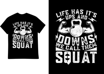WORKING OUT GYM T SHIRT DESIGN VECTOR ILLUSTRATION
