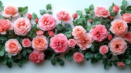 A Stunning Arrangement of Peach Roses