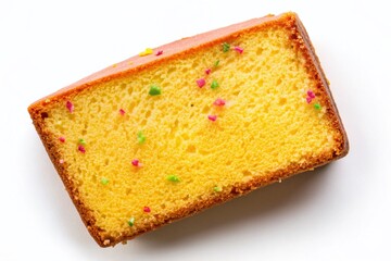 Pound Cake Slice Top View - Delicious Dessert Image