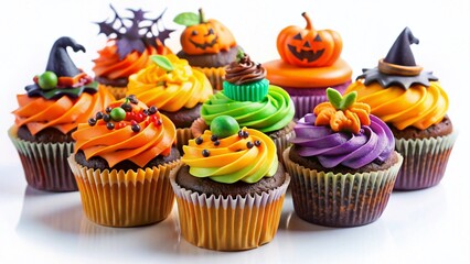 Spooky Halloween Cupcakes with Ghoulish Decorations