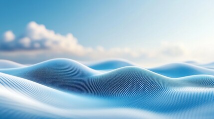 Sine Waves in the Sky: Precise Cloud Ribbons Against a Perfect Azure Background, Capturing Midday Clarity and Atmospheric Rhythm.