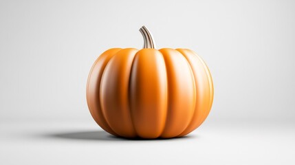 Orange pumpkin isolated on a white background. Generative AI