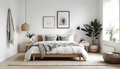 Serene Minimalist Bedroom Interior Design with Natural Light