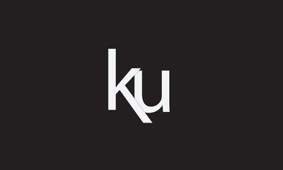 KU, UK, K, U Abstract Letters Logo Monogram