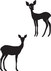 deer silhouette vector