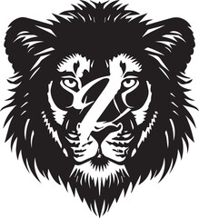 lion head vector