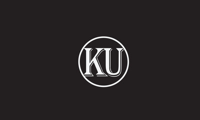 KU, UK, K, U Abstract Letters Logo Monogram