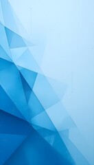 A blue abstract background with overlapping layers of transparent glass.
