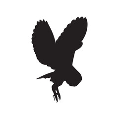 owl silhouette vector design