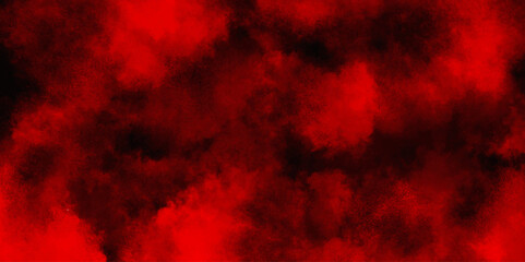 Abstract red and black smoke clouds background, Smoky grunge stain painting clouds galaxy, Paints dissolved in water with a beautiful spectacular red, seems to be a representation of the beauty .